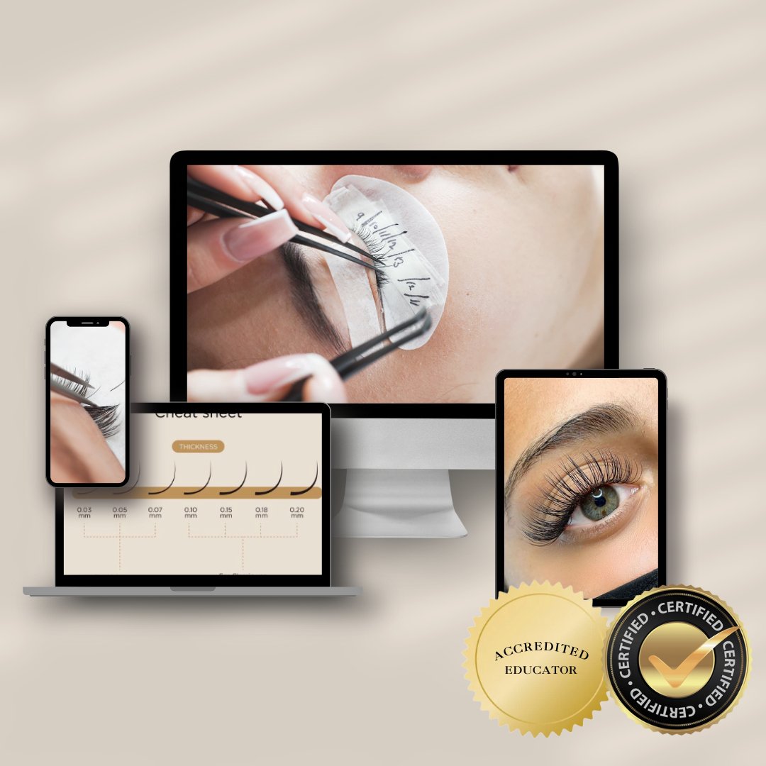Online Classic, Hybrid & Volume Eyelash Extension Course