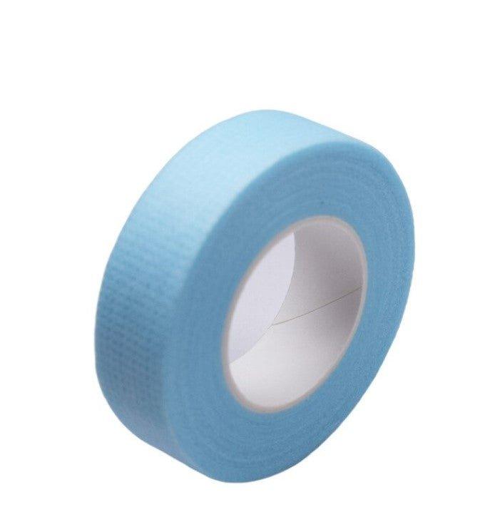 Sensitive tape for eyelash extensions, designed for delicate skin to secure lower lashes during application, providing gentle adhesion and reducing irritation.