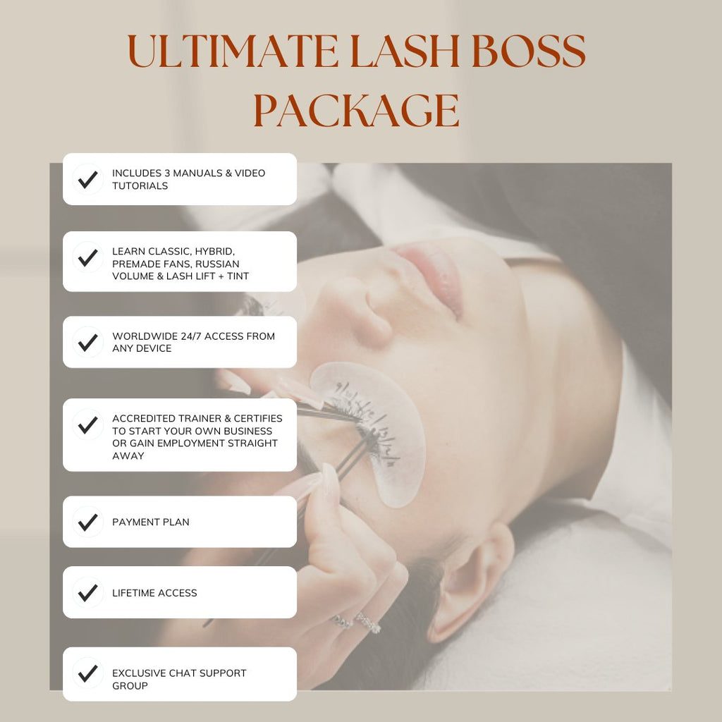 4 in 1 - Lash Boss Package Online Lash Course - Invidious Lashes