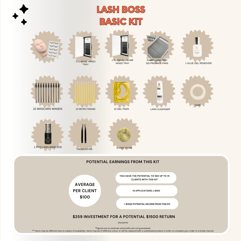 Basic Lash Boss Package kit - Invidious Lashes
