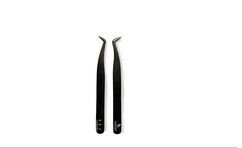 Classic & Russian Volume Eyelash Extension Tweezer With Ruler - Invidious Lashes